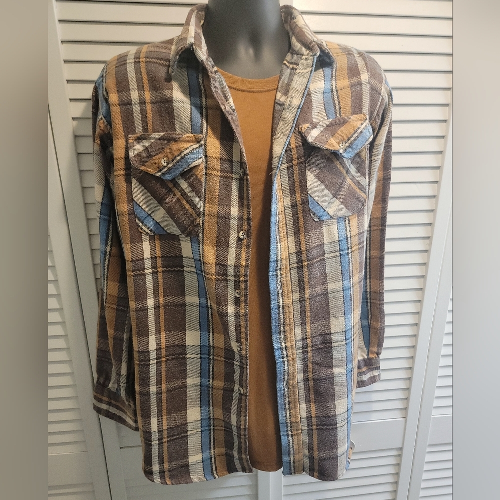 WORKWEAR FLANNEL MENS SHACKET - Picture 5 of 5